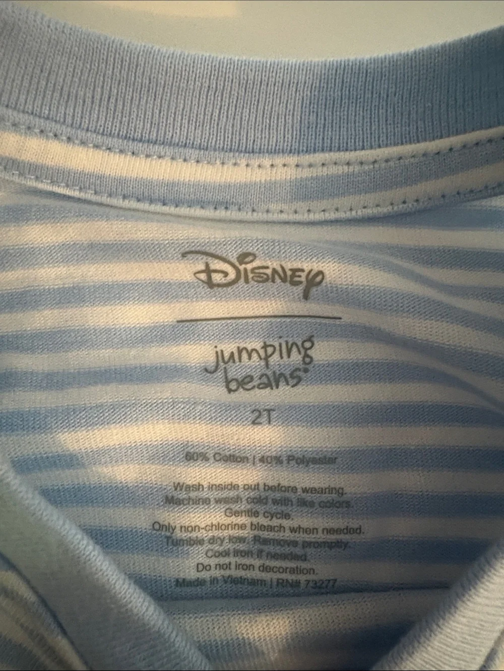 Jumping Beans Disney Minnie & Mickey Bonjour Paris Striped Long-Sleeve Top